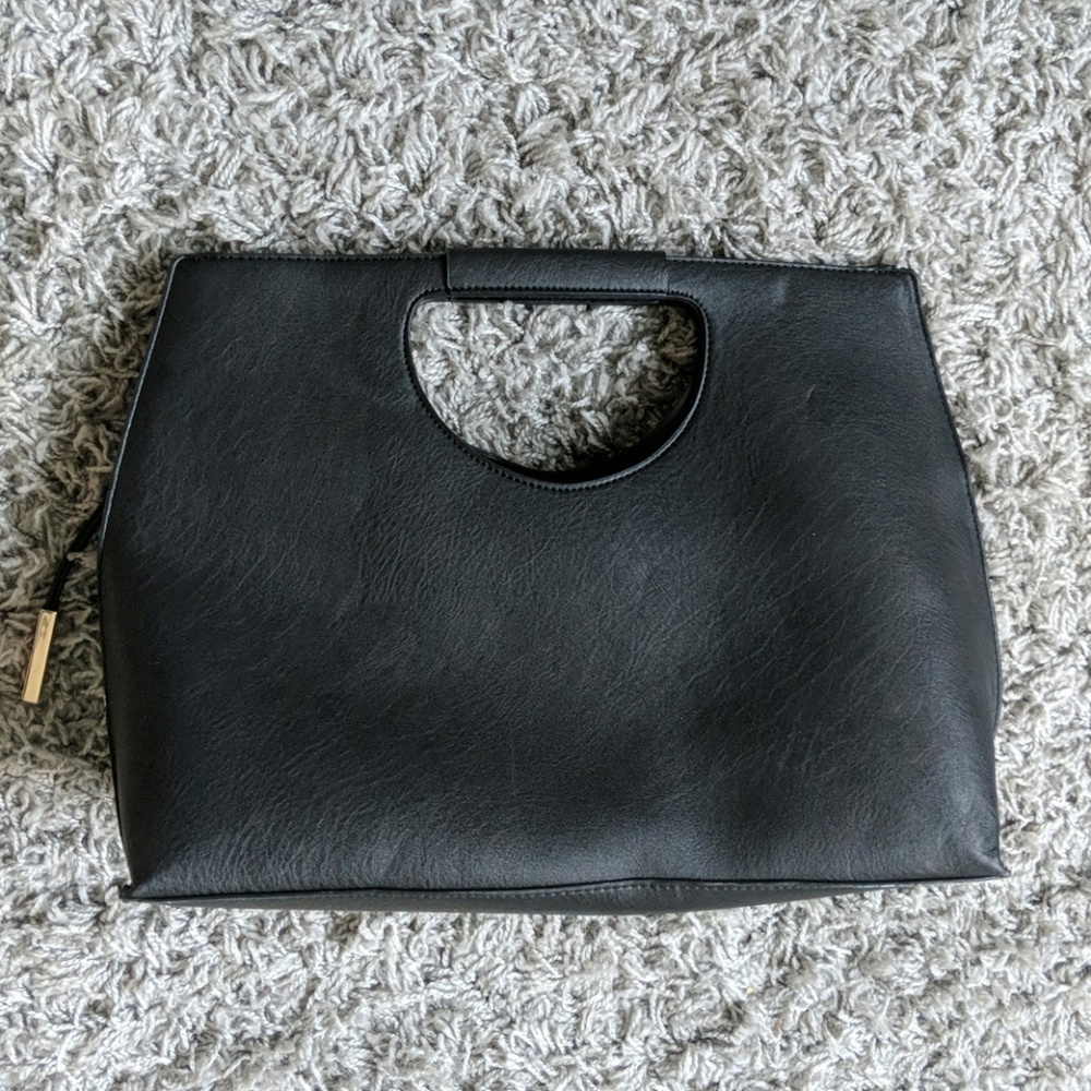 Black Justfab Leather Handbag